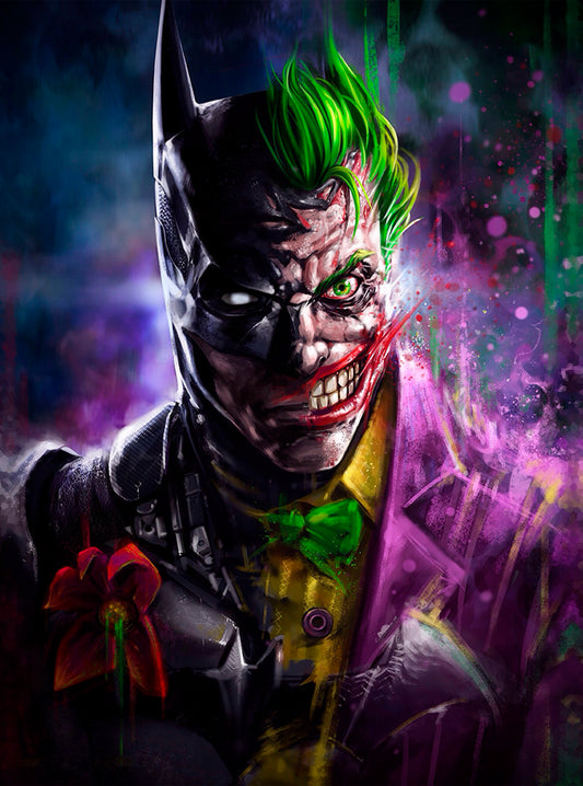 Cuadro de BATMAN y el JOKER - Arte en Resina Epoxi