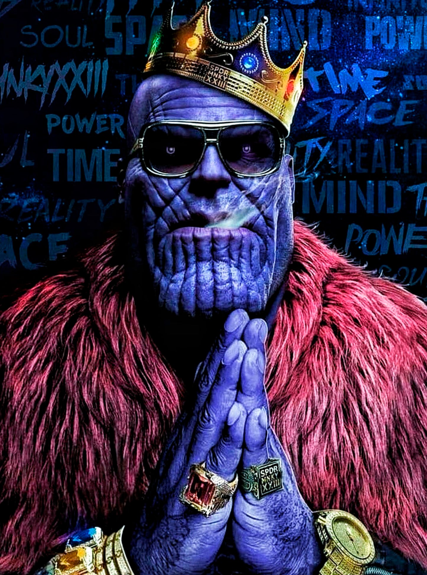 Cuadro de THANOS Personalizado - Arte en Resina Epoxi